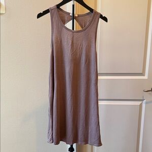Light weight Sleeveless Mauve Tank Dress